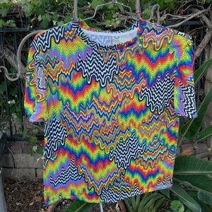 Vans X Jen Stark Art T-Shirt Medium